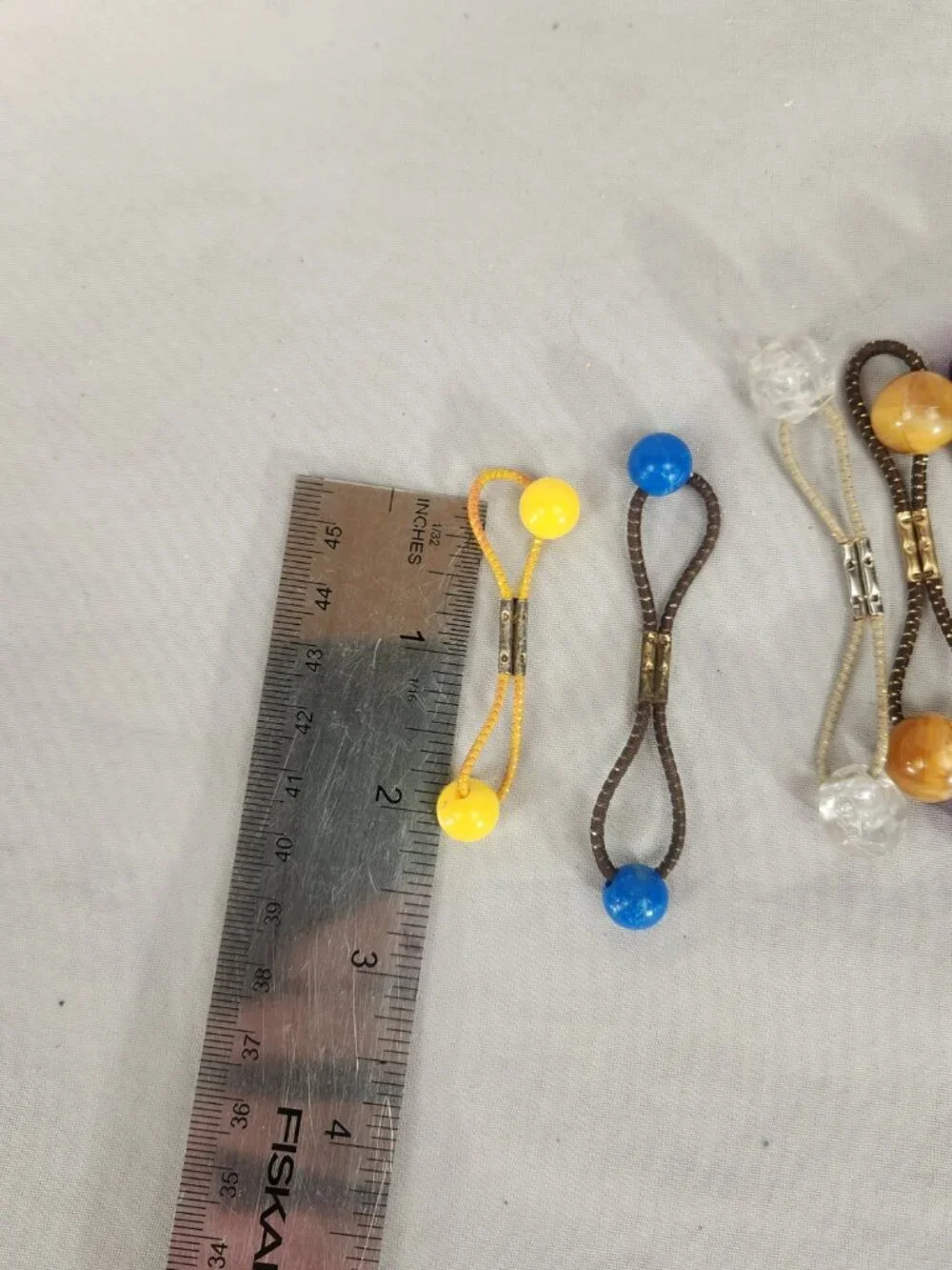 Lot of Twin Ball Knocker Hair Bubble Ties Vintage Crafts